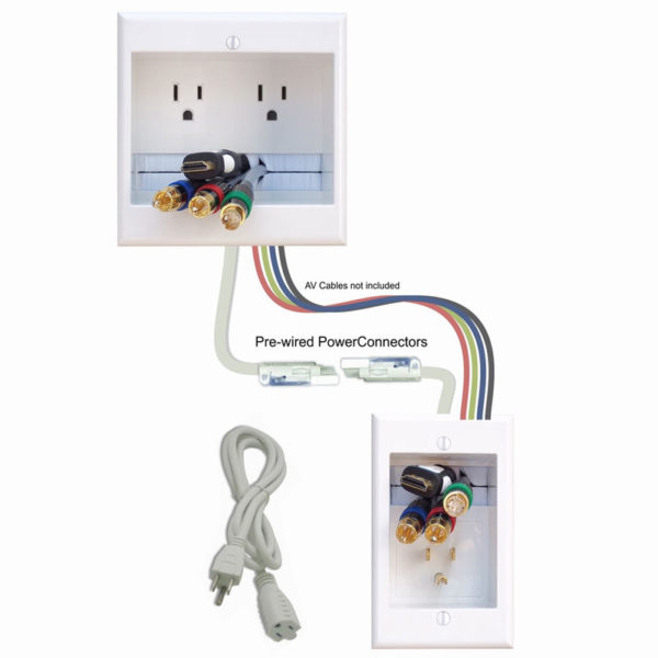  BASEPORT In Wall Cable Management Kit - TV Wire Hider