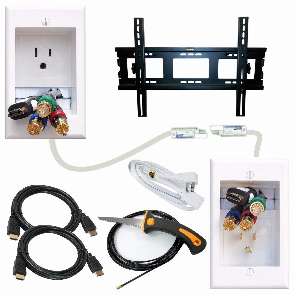 HomeMount TV Cord Hider Kit- Wire Hider Kit for Wall Mount TV